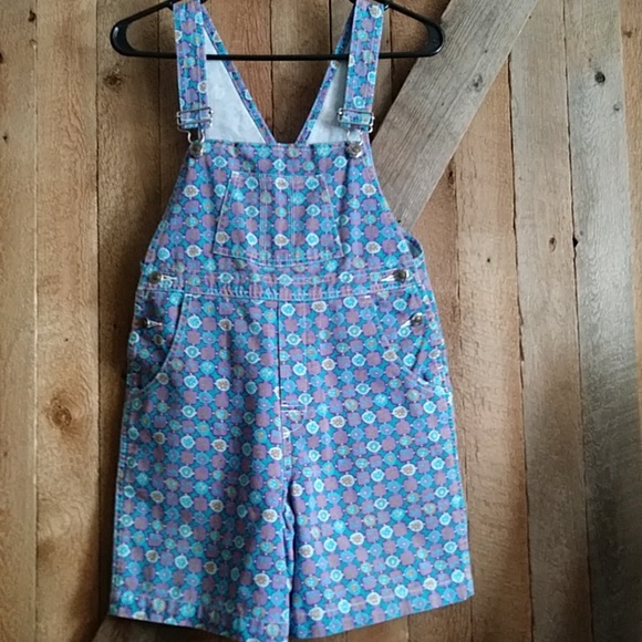 L.L.Bean vintage short overalls Girl medium (10-12) - Picture 2 of 7